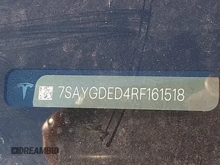 2024 Tesla Model Y z VIN 7SAYGDED4RF161518, wystawiony jako IAAI lot #41682252 z przebiegiem 6 844 mil mil oraz . Historia ofert i sprzedaży dostępna na DreamBid. Obrazek 20.
