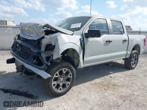 2024 Ford F-150 STX with VIN 1FTEW2KP0RKD54886, listed as a IAAI auction lot 41914547 with 8,148 mi miles and . Bid and sale history available at carsss.com. Image 19.