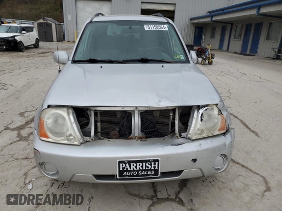 2005 Suzuki XL7 LX with VIN JS3TX92V654108114, listed as a Copart auction lot 81158564 with 130,384 mi miles and Salvage title. Bid and sale history available at DreamBid. Image 5.