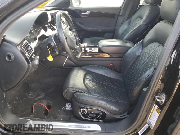 2017 Audi A8 Sport with VIN WAU43AFD5HN015873, listed as a Copart auction lot 87588055 with 122,351 mi miles and Salvage title. Bid and sale history available at DreamBid. Image 7.