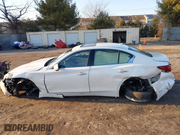 2021 Infiniti Q50 Luxe z VIN JN1EV7BR1MM755462, wystawiony jako IAAI lot #41559105 z przebiegiem 56 016 mil mil oraz . Historia ofert i sprzedaży dostępna na DreamBid. Obrazek 14.
