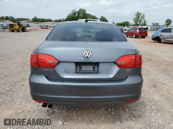 2014 Volkswagen Jetta TDI w/Premium with VIN 3VWLL7AJ7EM313598, listed as a Copart auction lot 54905595 with 162,036 mi miles and Salvage title. Bid and sale history available at DreamBid. Image 6.