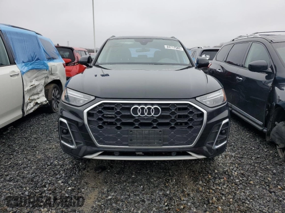 2021 Audi Q5 Premium Plus with VIN WA1E2AFY0M2029330, listed as a Copart auction lot 44717585 with 0 mi miles and Salvage Title. Bid and sale history available at carsss.com. Image 5.