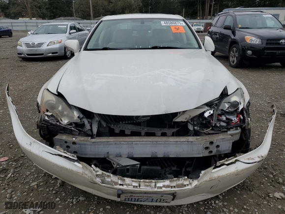 2010 Lexus IS 250 with VIN JTHBF5C24A2096978, listed as a Copart auction lot 48586875 with NaN miles and Salvage Title. Bid and sale history available at carsss.com. Image 5.