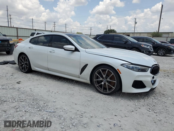 2022 BMW 8 Series M850i with VIN WBAGV8C00NCH82347, listed as a Copart auction lot 64092294 with 22,785 mi miles and Salvage Title. Bid and sale history available at carsss.com. Image 4.