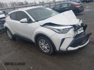 2021 Toyota C-HR LE with VIN JTNKHMBX2M1110644, listed as a IAAI auction lot 41115935 with 75,413 mi miles. Bid and sale history available at carsss.com. Image 1.