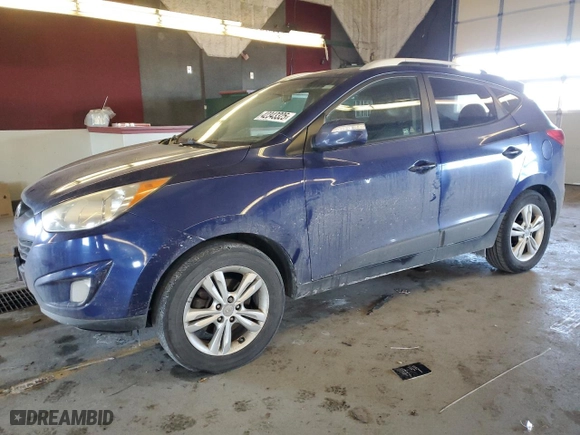 2013 Hyundai Tucson GLS with VIN KM8JU3AC0DU548996, listed as a Copart auction lot 48124375 with 179,527 mi miles and Non Repairable. Bid and sale history available at carsss.com. Image 1.