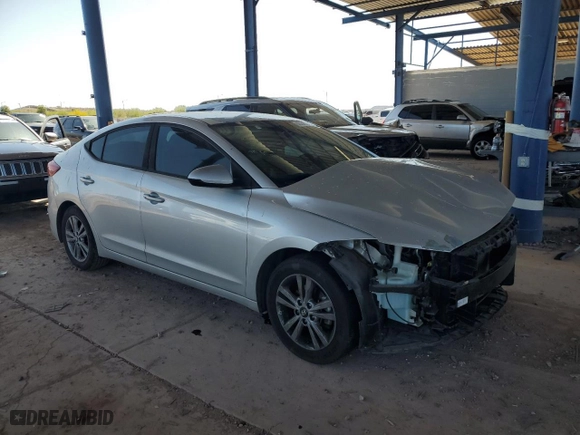 2017 Hyundai Elantra SE with VIN 5NPD84LFXHH110263, listed as a Copart auction lot 52234985 with 76,302 mi miles and Salvage Title. Bid and sale history available at carsss.com. Image 4.