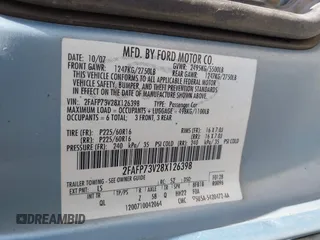 2008 Ford Crown Victoria z VIN 2FAFP73V28X126398, wystawiony jako IAAI lot #42349725 z przebiegiem Nie podano mil oraz . Historia ofert i sprzedaży dostępna na DreamBid. Obrazek 9.