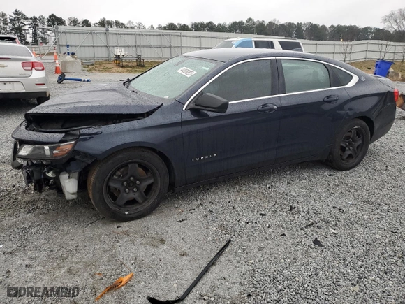 2016 Chevrolet Impala LS with VIN 1G11Z5SA3GU114972, listed as a Copart auction lot 44808895 with 165,687 mi miles and Salvage Title. Bid and sale history available at carsss.com. Image 1.