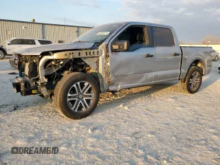 2023 Ford F-150 XL with VIN 1FTEW1CP3PKF68387, listed as a Copart auction lot 46894675 with 13,698 mi miles and Salvage Title. Bid and sale history available at carsss.com. Image 1.