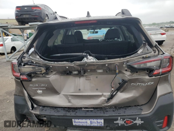 2022 Subaru Outback Limited with VIN 4S4BTANCXN3200958, listed as a Copart auction lot 54152995 with 40,536 mi miles and Salvage title. Bid and sale history available at DreamBid. Image 6.