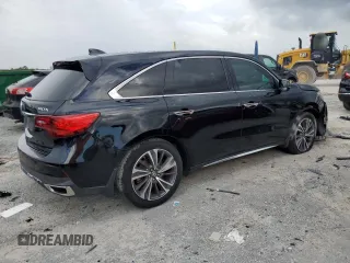 2019 Acura MDX Technology with VIN 5J8YD3H57KL012402, listed as a Copart auction lot 62819745 with 121,979 mi miles and Salvage title. Bid and sale history available at DreamBid. Image 3.