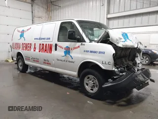 2015 Chevrolet Express Cargo with VIN 1GCZGUCG9F1246695, listed as a IAAI auction lot 41940024 with 144,731 mi miles and . Bid and sale history available at DreamBid. Image 1.