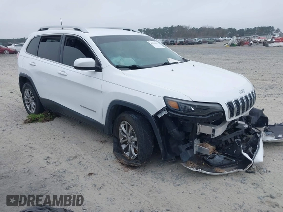 2019 Jeep Cherokee Latitude Plus with VIN 1C4PJLLN5KD171875, listed as a IAAI auction lot 41522475 with 82,161 mi miles. Bid and sale history available at carsss.com. Image 1.