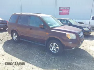 2007 Honda Pilot EX-L with VIN 5FNYF18507B025242, listed as a IAAI auction lot 41844842 with 157,361 mi miles. Bid and sale history available at carsss.com. Image 1.