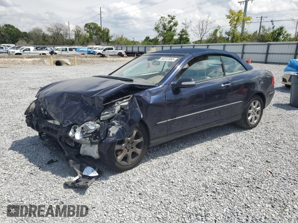 2004 Mercedes-Benz CLK Cabriolet 3.2L with VIN WDBTK65G84T029278, listed as a Copart auction lot 50312065 with 92,833 mi miles and Salvage Title. Bid and sale history available at carsss.com. Image 1.