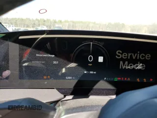 2024 Lucid Air Touring with VIN 50EA1TEA4RA001840, listed as a Copart auction lot 42446645 with 9,899 mi miles and Salvage Title. Bid and sale history available at carsss.com. Image 9.