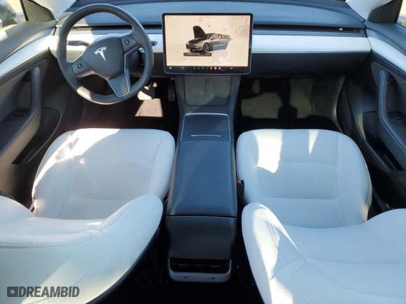 2023 Tesla Model 3 with VIN 5YJ3E1EA6PF614584, listed as a Copart auction lot 88169605 with 16,650 mi miles and Salvage Title. Bid and sale history available at carsss.com. Image 8.