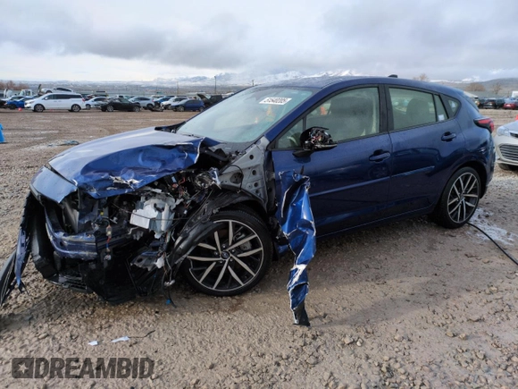 2024 Subaru Impreza Sport with VIN JF1GUAFC6R8393226, listed as a Copart auction lot 51540205 with 2,168 mi miles and Salvage Title. Bid and sale history available at carsss.com. Image 1.