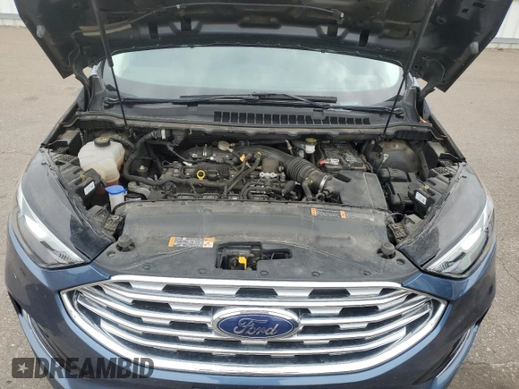 2019 Ford Edge SEL with VIN 2FMPK4J93KBB77765, listed as a Copart auction lot 59093015 with 52,753 mi miles and Salvage title. Bid and sale history available at DreamBid. Image 12.