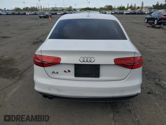 2016 Audi A4 Premium with VIN WAUAFAFL9GN007503, listed as a Copart auction lot 52261045 with 122,651 mi miles and Clean Title. Bid and sale history available at carsss.com. Image 6.