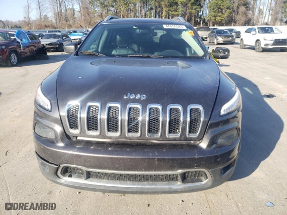 2017 Jeep Cherokee Limited with VIN 1C4PJMDB1HW584769, listed as a Copart auction lot 46450025 with 183,986 mi miles and Salvage Title. Bid and sale history available at carsss.com. Image 5.