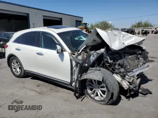 2011 Infiniti FX35 with VIN JN8AS1MW0BM731563, listed as a Copart auction lot 73243044 with 0 mi miles and Salvage Title. Bid and sale history available at carsss.com. Image 4.