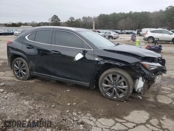 2022 Lexus UX with VIN JTHE3JBH8N2054534, listed as a Copart auction lot 42999155 with 40,210 mi miles and Salvage Title. Bid and sale history available at carsss.com. Image 4.