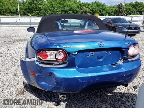 2006 Mazda MX-5 Miata Sport z VIN JM1NC25F760122353, wystawiony jako Copart lot #53557585 z przebiegiem 150 409 mil mil oraz Szkoda całkowita • Salvage title. Historia ofert i sprzedaży dostępna na DreamBid. Obrazek 6.