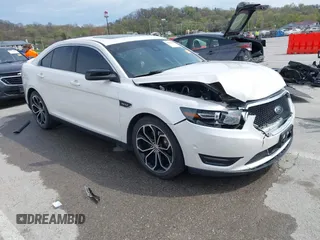 2013 Ford Taurus SHO with VIN 1FAHP2KT3DG127975, listed as a IAAI auction lot 41990446 with 119,217 mi miles and . Bid and sale history available at DreamBid. Image 1.