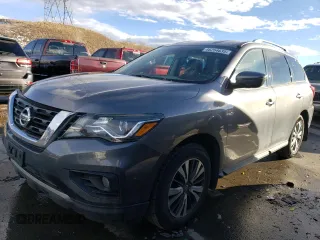 2017 Nissan Pathfinder SV with VIN 5N1DR2MM0HC631823, listed as a Copart auction lot 46254635 with 115,696 mi miles and Salvage Title. Bid and sale history available at carsss.com. Image 1.