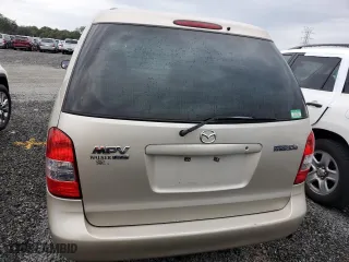 2000 Mazda MPV DX with VIN JM3LW28G0Y0109070, listed as a Copart auction lot 74203814 with 0 mi miles and Salvage Title. Bid and sale history available at carsss.com. Image 6.