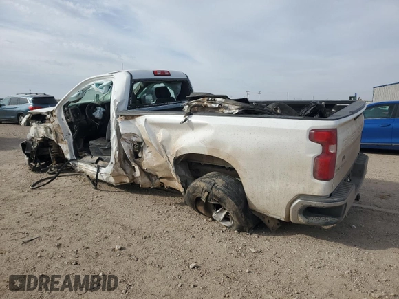 2019 Chevrolet Silverado 1500 Work Truck with VIN 3GCNWAEF5KG194594, listed as a Copart auction lot 44603345 with 80,401 mi miles and Salvage Title. Bid and sale history available at DreamBid. Image 2.