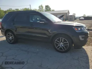 2017 Ford Explorer Sport with VIN 1FM5K8GT8HGA74683, listed as a Copart auction lot 55941375 with 160,898 mi miles and Salvage title. Bid and sale history available at DreamBid. Image 4.