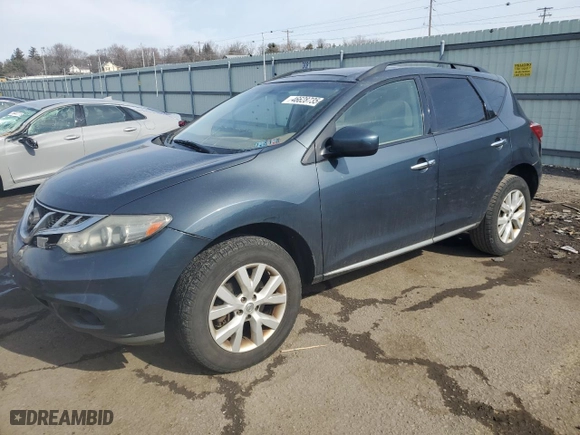 2011 Nissan Murano SV with VIN JN8AZ1MW2BW169892, listed as a Copart auction lot 46628735 with 164,409 mi miles and Salvage Title. Bid and sale history available at carsss.com. Image 1.