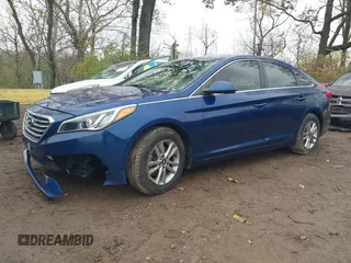 2017 Hyundai Sonata SE with VIN 5NPE24AF9HH551603, listed as a IAAI auction lot 40861742 with 122,356 mi miles. Bid and sale history available at carsss.com. Image 2.