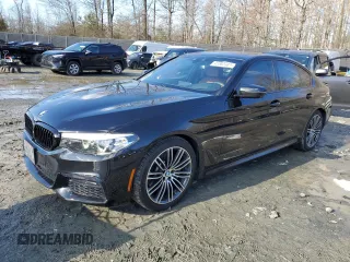 2019 BMW 5 Series 540i xDrive with VIN WBAJE7C56KWW29944, listed as a Copart auction lot 45582385 with 86,883 mi miles and Salvage Title. Bid and sale history available at carsss.com. Image 1.