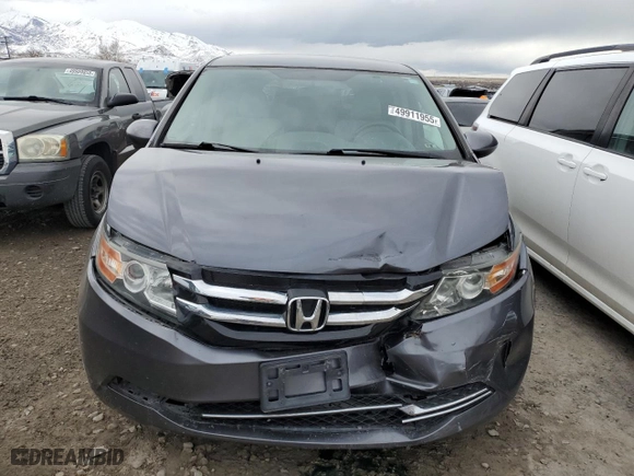 2016 Honda Odyssey SE with VIN 5FNRL5H32GB122591, listed as a Copart auction lot 49911955 with 95,619 mi miles and Salvage Title. Bid and sale history available at carsss.com. Image 5.