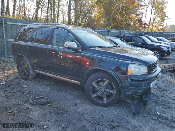 2013 Volvo XC90 R-Design with VIN YV4952CT9D1651974, listed as a Copart auction lot 78037824 with 163,752 mi miles and Salvage Title. Bid and sale history available at carsss.com. Image 4.