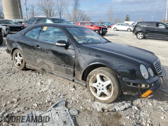 2002 Mercedes-Benz CLK 320/430 with VIN WDBLJ70G22F196277, listed as a Copart auction lot 50500145 with Not Provided miles and Clean Title. Bid and sale history available at DreamBid. Image 4.