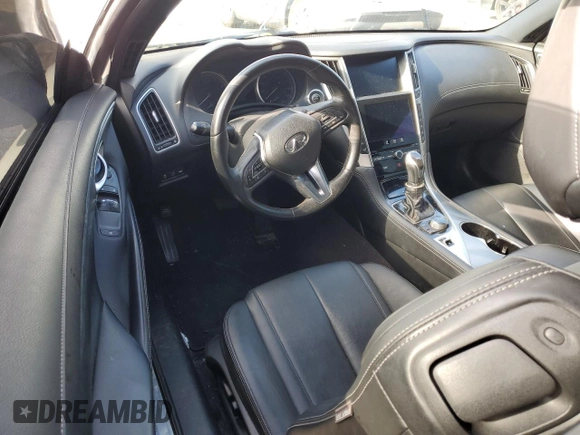 2017 Infiniti Q60 Premium with VIN JN1CV7EK2HM111111, listed as a Copart auction lot 44327985 with 83,511 mi miles and Salvage title. Bid and sale history available at DreamBid. Image 8.