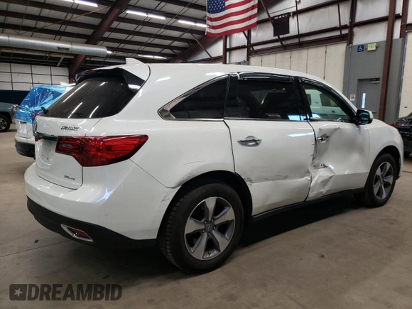 2016 Acura MDX with VIN 5FRYD4H21GB035211, listed as a Copart auction lot 79835604 with 135,233 mi miles and Salvage Title. Bid and sale history available at carsss.com. Image 3.