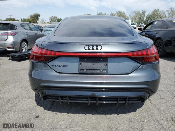2023 Audi e-tron GT Premium Plus with VIN WAUCJBFWXP7008476, listed as a Copart auction lot 51587884 with 2,421 mi miles. Bid and sale history available at carsss.com. Image 6.
