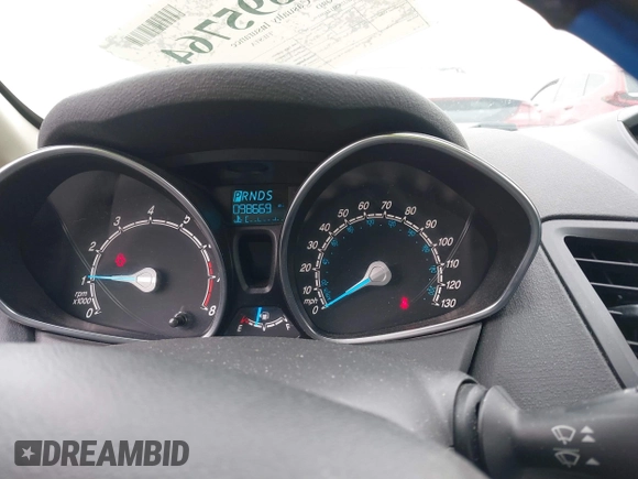 2019 Ford Fiesta SE with VIN 3FADP4EJ2KM121091, listed as a IAAI auction lot 41595764 with 98,669 mi miles. Bid and sale history available at carsss.com. Image 7.