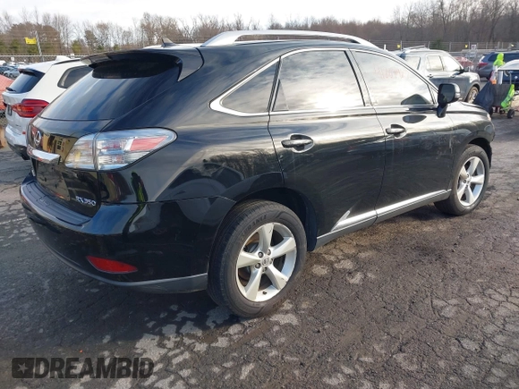 2010 Lexus RX 350 with VIN 2T2BK1BA8AC020482, listed as a IAAI auction lot 41807927 with 124,583 mi miles and . Bid and sale history available at DreamBid. Image 4.