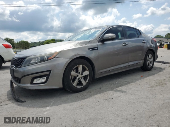 2015 Kia Optima LX with VIN 5XXGM4A71FG382276, listed as a Copart auction lot 65351315 with 209,667 mi miles and Salvage title. Bid and sale history available at DreamBid. Image 1.