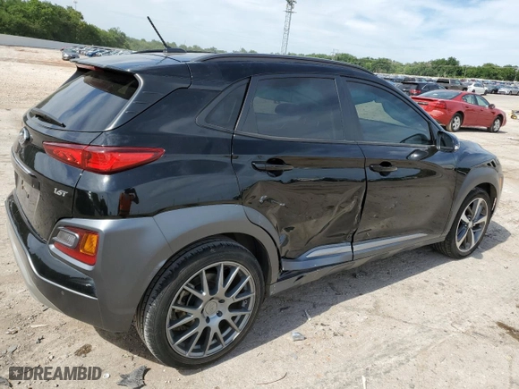 2018 Hyundai Kona Ultimate with VIN KM8K53A5XJU098580, listed as a Copart auction lot 58132274 with 70,963 mi miles and Salvage Title. Bid and sale history available at carsss.com. Image 3.