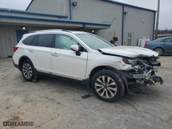 2018 Subaru Outback Touring with VIN 4S4BSATC4J3308590, listed as a Copart auction lot 88986745 with 106,823 mi miles and Salvage Title. Bid and sale history available at carsss.com. Image 4.