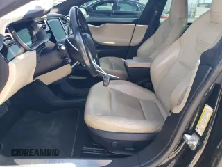 2016 Tesla Model S 90D with VIN 5YJSA1E20GF123251, listed as a Copart auction lot 52791625 with 97,393 mi miles and Salvage Title. Bid and sale history available at DreamBid. Image 7.